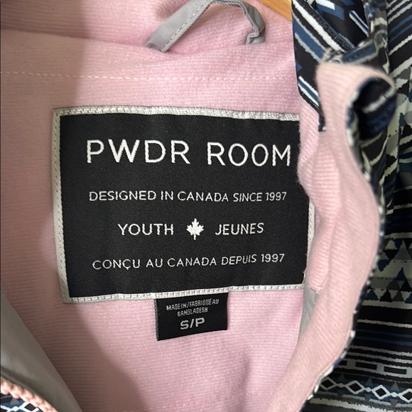 PWDR Room pink/grey/blue ski/snowboarding jacket - Picture 2 of 12